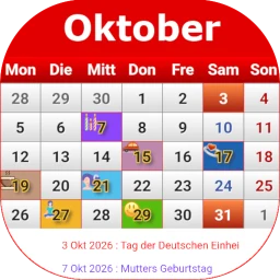 Biểu tượng Deutsch Kalender 2026